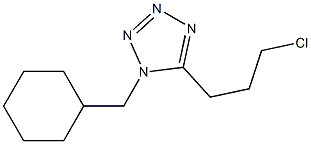 1H-Tetrazole, 5-(3-chloropropyl)-1-(cyclohexylmethyl)- Struktur