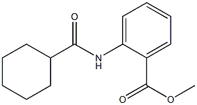 methyl 2-[(cyclohexylcarbonyl)amino]benzoate Struktur