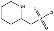 (piperidin-2-yl)methanesulfonyl chloride Struktur