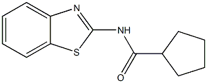 N-(1,3-benzothiazol-2-yl)cyclopentanecarboxamide Struktur