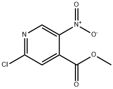 2-Chloro-5-nitro-isonicotinic acid methyl ester Struktur