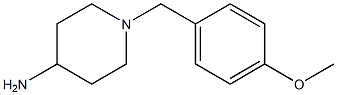 1-[(4-methoxyphenyl)methyl]piperidin-4-amine Struktur