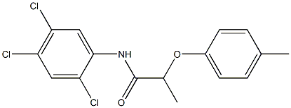 2-(4-methylphenoxy)-N-(2,4,5-trichlorophenyl)propanamide Struktur