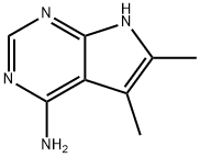 5,6-Dimethyl-7H-pyrrolo[2,3-d]pyrimidin-4-amine Struktur