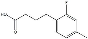 4-(2-fluoro-4-methylphenyl)butanoic acid Structure