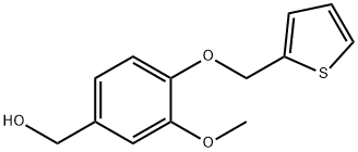 [3-methoxy-4-(thiophen-2-ylmethoxy)phenyl]methanol Struktur