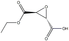 (2S,3S)-3-(ethoxycarbonyl)oxirane-2-carboxylic acid Struktur