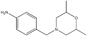 4-[(2,6-dimethylmorpholin-4-yl)methyl]aniline Struktur