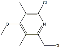 2-chloromethyl-3,5-dimethyl-4-methoxy-6-chloropyridine Struktur