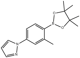 2-Methyl-4-(1H-pyrazol-1-yl)phenylboronic acid pinacol ester Struktur