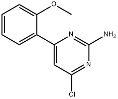 2-Amino-4-chloro-6-(2-methoxyphenyl)pyrimidine Struktur