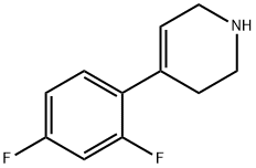 4-(2,4-difluorophenyl)-1,2,3,6-tetrahydropyridine Struktur