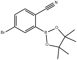 4-bromo-2-(4,4,5,5-tetramethyl-1,3,2-dioxaborolan-2-yl)benzonitrile Struktur