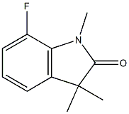 7-fluoro-1,3,3-trimethylindolin-2-one Struktur