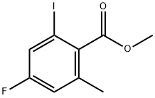 methyl 4-fluoro-2-iodo-6-methylbenzoate Struktur