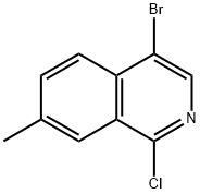 4-bromo-1-chloro-7-methylisoquinoline Struktur