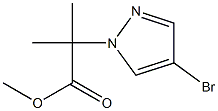 methyl 2-(4-bromo-1H-pyrazol-1-yl)-2-methylpropanoate Struktur