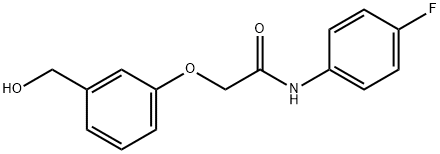 N-(4-fluorophenyl)-2-[3-(hydroxymethyl)phenoxy]acetamide Struktur