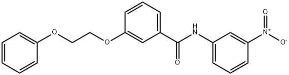 N-(3-nitrophenyl)-3-(2-phenoxyethoxy)benzamide Struktur