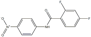 2,4-difluoro-N-(4-nitrophenyl)benzamide Struktur