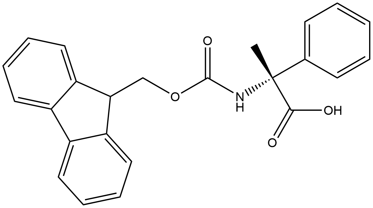 (R)-Fmoc-alpha-methyl-phenylglycine Struktur