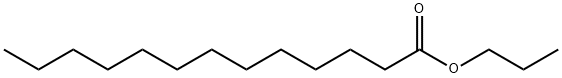 Tridecanoic acid propyl ester Struktur