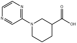 1-PYRAZIN-2-YLPIPERIDINE-3-CARBOXYLIC ACID Struktur