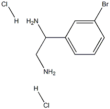 1-(3-BROMOPHENYL)ETHANE-1,2-DIAMINE DIHYDROCHLORIDE Struktur