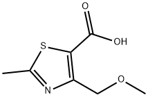 4-(METHOXYMETHYL)-2-METHYLTHIAZOLE-5-CARBOXYLIC ACID Struktur