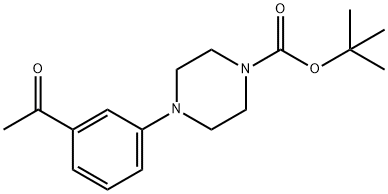 tert-butyl 4-(3-acetylphenyl)piperazine-1-carboxylate Struktur