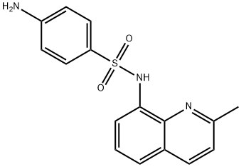 4-amino-N-(2-methylquinolin-8-yl)benzenesulfonamide Struktur