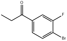 1-(4-bromo-3-fluorophenyl)propan-1-one Struktur