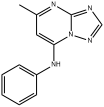 5-methyl-N-phenyl[1,2,4]triazolo[1,5-a]pyrimidin-7-amine Struktur