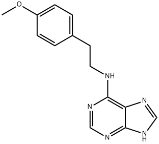 N-[2-(4-methoxyphenyl)ethyl]-7H-purin-6-amine Struktur