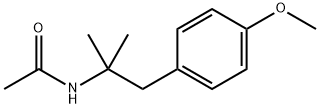 N-[1-(4-methoxyphenyl)-2-methylpropan-2-yl]acetamide 結構式