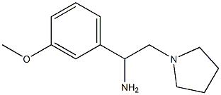 1-(3-methoxyphenyl)-2-pyrrolidin-1-ylethanamine Struktur