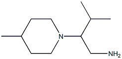 3-methyl-2-(4-methylpiperidin-1-yl)butan-1-amine Struktur