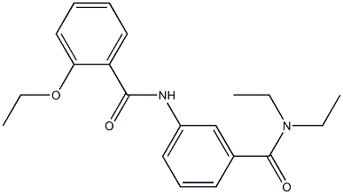 N-{3-[(diethylamino)carbonyl]phenyl}-2-ethoxybenzamide Struktur