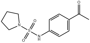 N-(4-acetylphenyl)pyrrolidine-1-sulfonamide Struktur