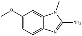 2-Amino-6-methoxy-1-methylbenzimidazole Struktur