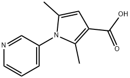 2,5-DIMETHYL-1-PYRIDIN-3-YL-1H-PYRROLE-3-CARBOXYLIC ACID Struktur