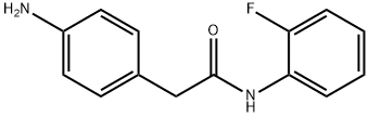 2-(4-aminophenyl)-N-(2-fluorophenyl)acetamide Struktur