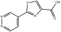 2-(Pyridazin-4-yl)thiazole-4-carboxylic acid Struktur