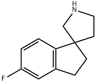 5-fluoro-2,3-dihydrospiro[indene-1,3'-pyrrolidine] Struktur