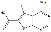 4-amino-5-methylthieno[2,3-d]pyrimidine-6-carboxylic acid Struktur