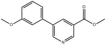 methyl 5-(3-methoxyphenyl)pyridine-3-carboxylate Struktur