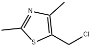 5-(chloromethyl)-2,4-dimethyl-1,3-thiazole Struktur