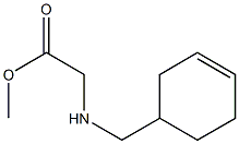 methyl 2-[(cyclohex-3-en-1-ylmethyl)amino]acetate Struktur