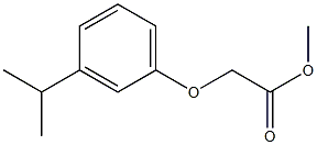 methyl 2-[3-(propan-2-yl)phenoxy]acetate Struktur