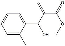 methyl 2-[hydroxy(2-methylphenyl)methyl]prop-2-enoate Struktur